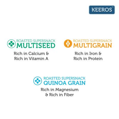 Keeros: Healthy Roasted Super Snack - Combo of 3 (2x250g+200g)