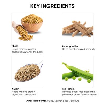 Dr Vaidya's: Herbs Plant Protein - Chocolate Flavour - 500gm