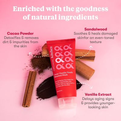 Organic Kitchen: Cacao Vanilla Youth Renewal Mask - 100ml