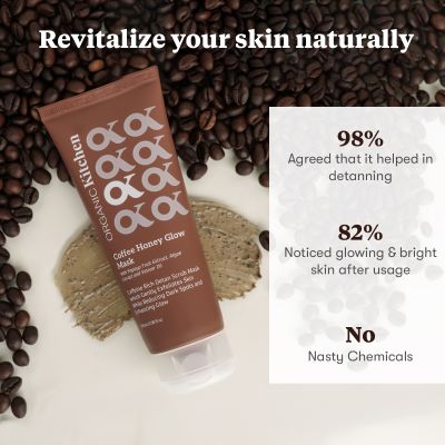 Organic Kitchen: Coffee Honey Glow Mask - 100ml