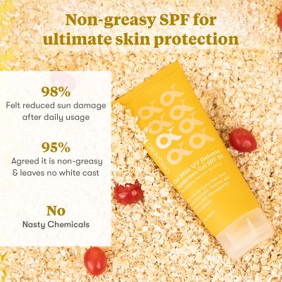 Organic Kitchen: Oat Milk UV Defense Sunscreen Gel SPF 50 - 100ml