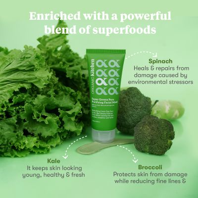 Organic Kitchen: Super Greens Pore Purifying Facial Mask - 100ml