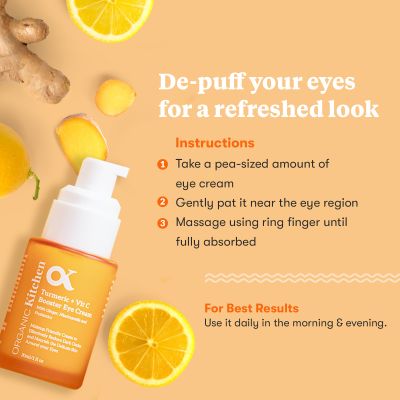 Organic Kitchen: Turmeric + Vit C Booster Eye Cream - 30ml