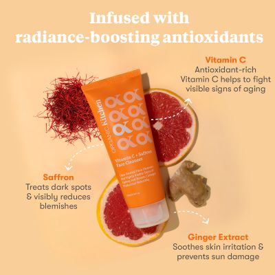 Organic Kitchen: Vitamin C + Saffron Face Cleanser - 100ml
