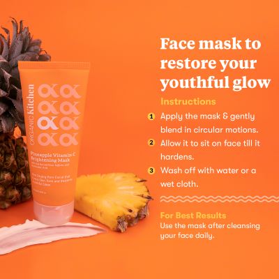 Organic Kitchen: Pineapple Vitamin C Brightening Mask - 100ml