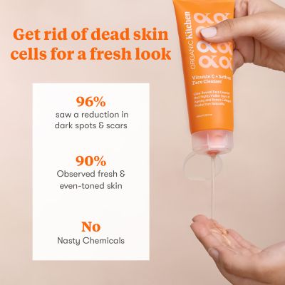Organic Kitchen: Vitamin C + Saffron Face Cleanser - 100ml