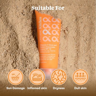 Organic Kitchen: Vitamin C Glow and Protect Sunscreen Creme SPF 50 - 100ml