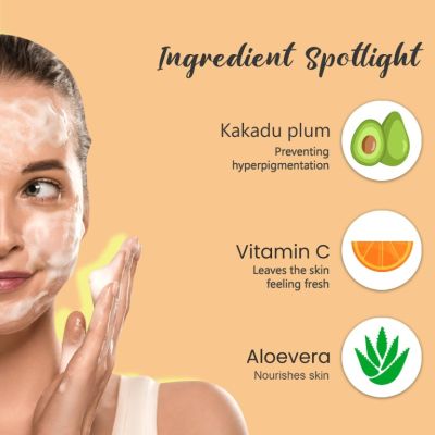 Glamveda: Vitamin C & Kakadu Plum Brightening Face Wash - 100ml