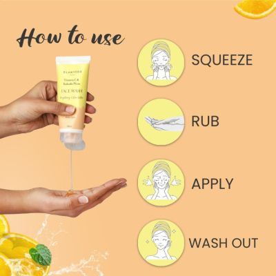 Glamveda: Vitamin C & Kakadu Plum Brightening Face Wash - 100ml