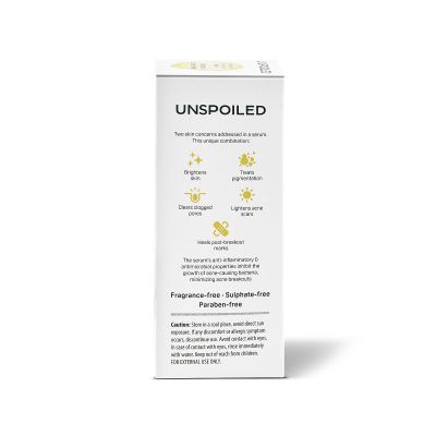 UNSPOILED: 8% Niacinamide & 2% Azelaic Acid Serum - 30ml