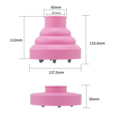 Curl Care: Pink Collapsible Curly Hair Diffuser