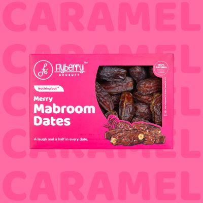 Flyberry Gourmet: Mabroom Dates (Khajoor/Khajur), 200g | 100% Natural | Rich in Calcium, Iron and Potassium | Instant Energy