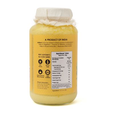 Aditam: Natural Desi Gir Cow A2 Ghee - 500 ml