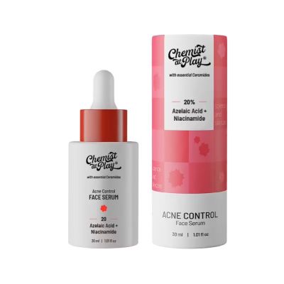 Chemist at Play: Acne Control Face Serum with Ceramides for All Skin Types 10% Azelaic Acid, 10% Niacinamide - 30ml