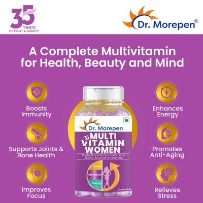 Dr. Morepen: Multivitamins For Women - Energy & Immunity Booster - 60 Tablets