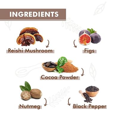 Amaara Herbs: Cocoa Mushroom Latte Herb Mix - 90gm