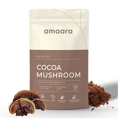 Amaara Herbs: Cocoa Mushroom Latte Herb Mix - 90gm