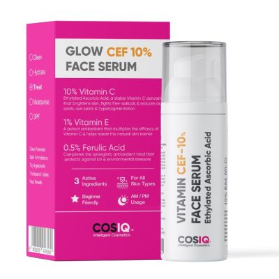 COSIQ: Vitamin CEF-10% Glow Boost Face Serum - 30ml