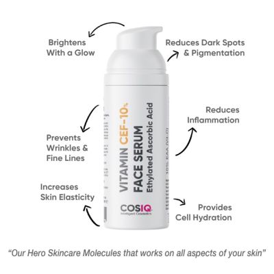 COSIQ: Vitamin CEF-10% Glow Boost Face Serum - 30ml