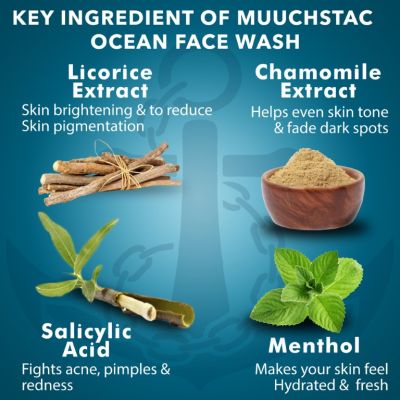 Muuchstac: Ocean Face Wash Pack of 3- 100ml