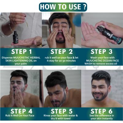 Muuchstac: Skin Brightening Oil, Ocean Face Wash - 30ml & 100ml