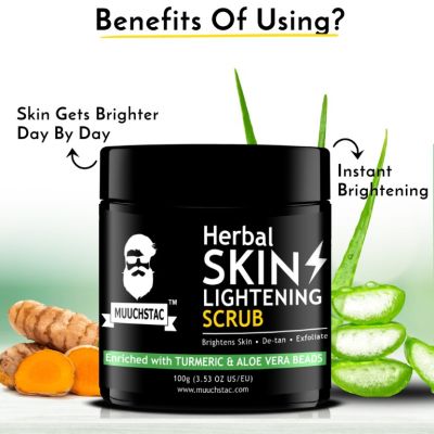 Muuchstac: Herbal Skin Brightening Scrub - 100gm