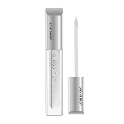 Love Earth: Lip Gloss Love Magnet Silver Glitter - 3ml