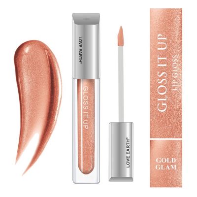 Love Earth: Lip Gloss Gold Glam Golden - 3ml