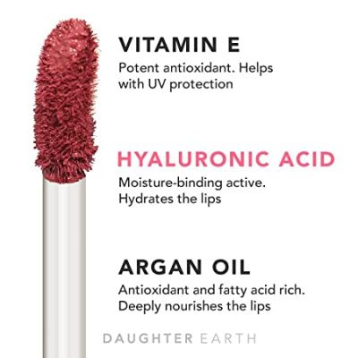 Daughter Earth: Vitamin E Liquid lipstick - Pinkity Drinkity - 5ml
