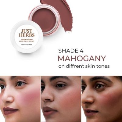 Just Herbs: Lip and Cheek Tint Mahogany 04 - 4gm