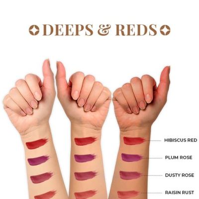 Just Herbs: Ayurvedic Liquid Lipstick Kit Set of 5  Deeps & Reds - 2ml each