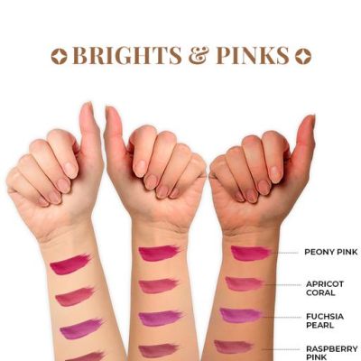 Just Herbs: Ayurvedic Liquid Lipstick Kit Set of 5  Brights & Pinks - 2ml each