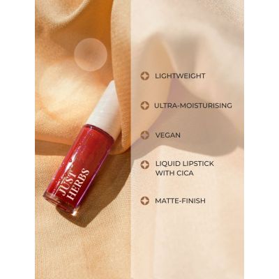 Just Herbs: Ayurvedic Liquid Lipstick Kit Set of 5  Deeps & Reds - 2ml each