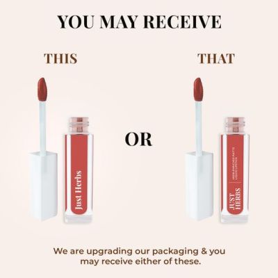 Just Herbs: Ayurvedic Creamy Matte Long Lasting Liquid Lipstick Raisin Rust - 2ml