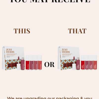 Just Herbs: Ayurvedic Liquid Lipstick Kit Set of 5  Deeps & Reds - 2ml each
