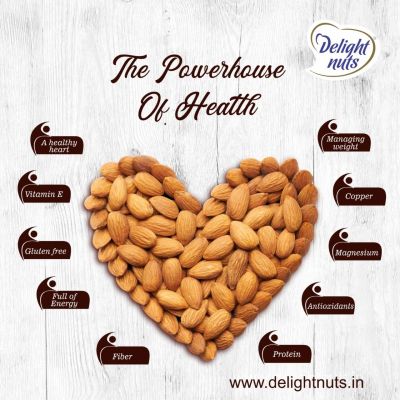 Delight nuts: Almond Roasted And Salted - 200gm