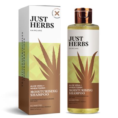 Just Herbs: Moisturising Shampoo with Aloe Vera and Wheatgerm - 200ml