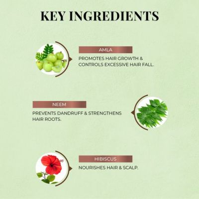 Just Herbs: Anti-Hairfall Shampoo with Amla & Neem - 200ml