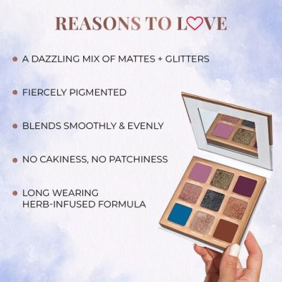 Just Herbs: Just Herbs Natural 9 in 1 Eyeshadow Palette - Night Palette 9gm