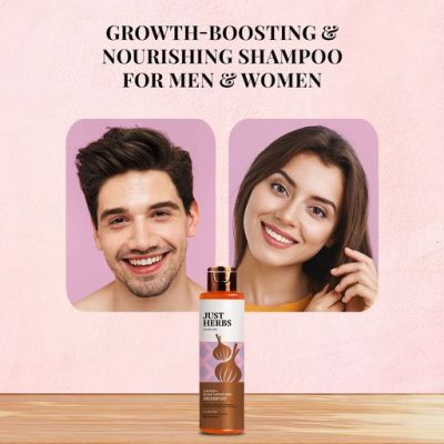 Just Herbs: Castor and Black Onion Seed Sulfate Free Shampoo - 200ml