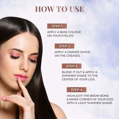 Just Herbs: Just Herbs Natural 9 in 1 Eyeshadow Palette - Night Palette 9gm