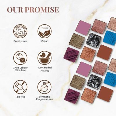 Just Herbs: Just Herbs Natural 9 in 1 Eyeshadow Palette - Night Palette 9gm