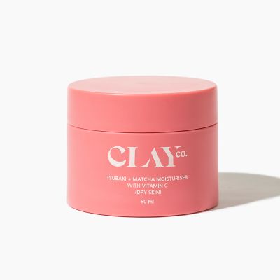 ClayCo.: Tsubaki + Matcha Moisturiser with Vitamin C - 50ml (Dry Skin)