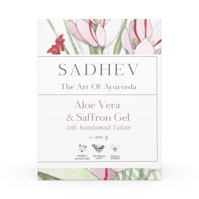 Sadhev: Aloe Vera Gel with Saffron and Kumkumadi Thailam - 100gm