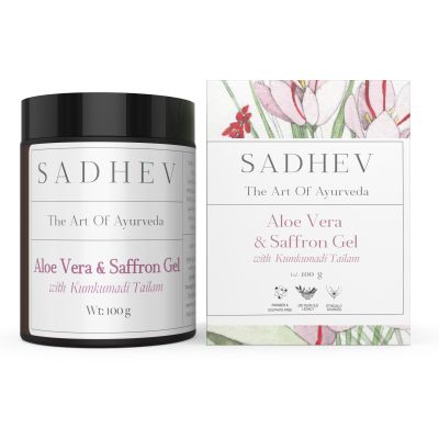 Sadhev: Aloe Vera Gel with Saffron and Kumkumadi Thailam - 100gm