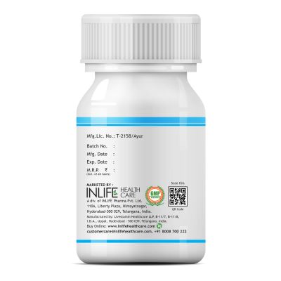 INLIFE: Cow Colostrum Supplement, 500mg - 60 Veg Capsules