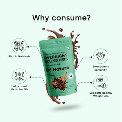 By Nature: Overnight Rolled Oats - Dark Chocolate - 250gm