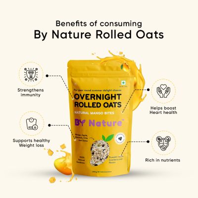 By Nature: Overnight Rolled Oats - Mango - 250gm
