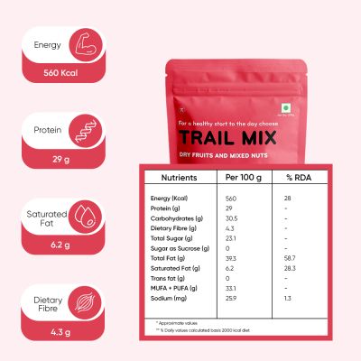 By Nature: Trail Mix & Mixed Nuts - 200gm