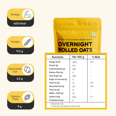 By Nature: Overnight Rolled Oats - Mango - 250gm